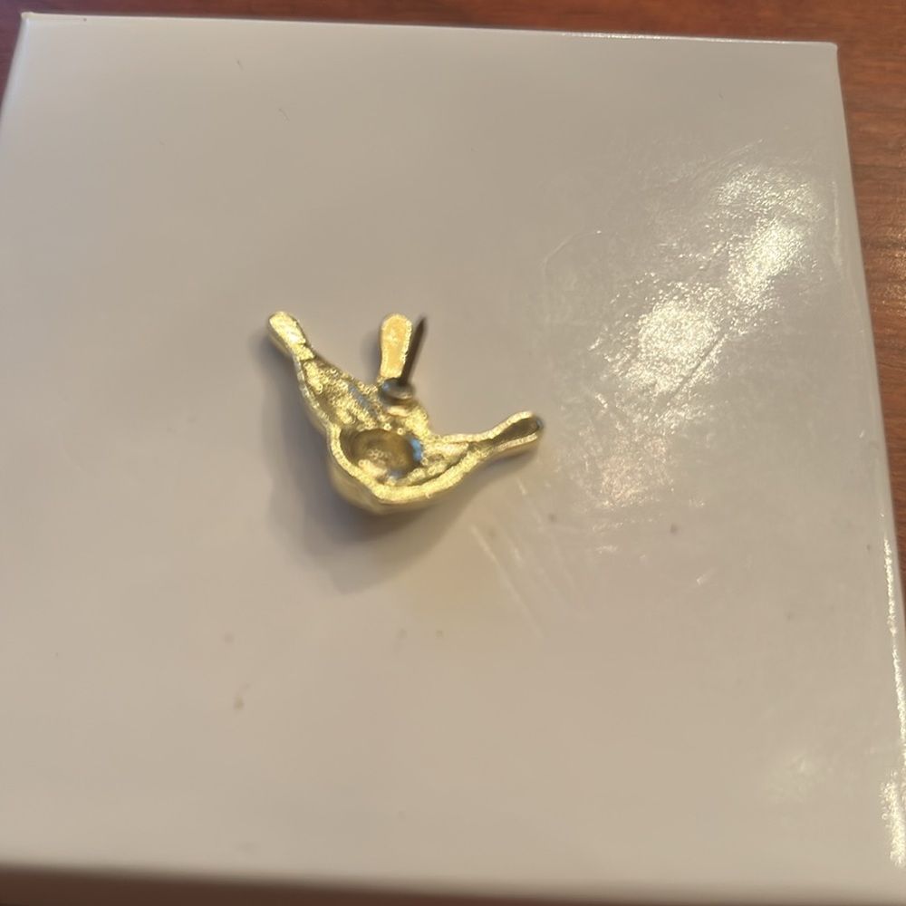 Bowling pin ball gold tone pin novelty sports fun bowling league - Picture 2 of 3